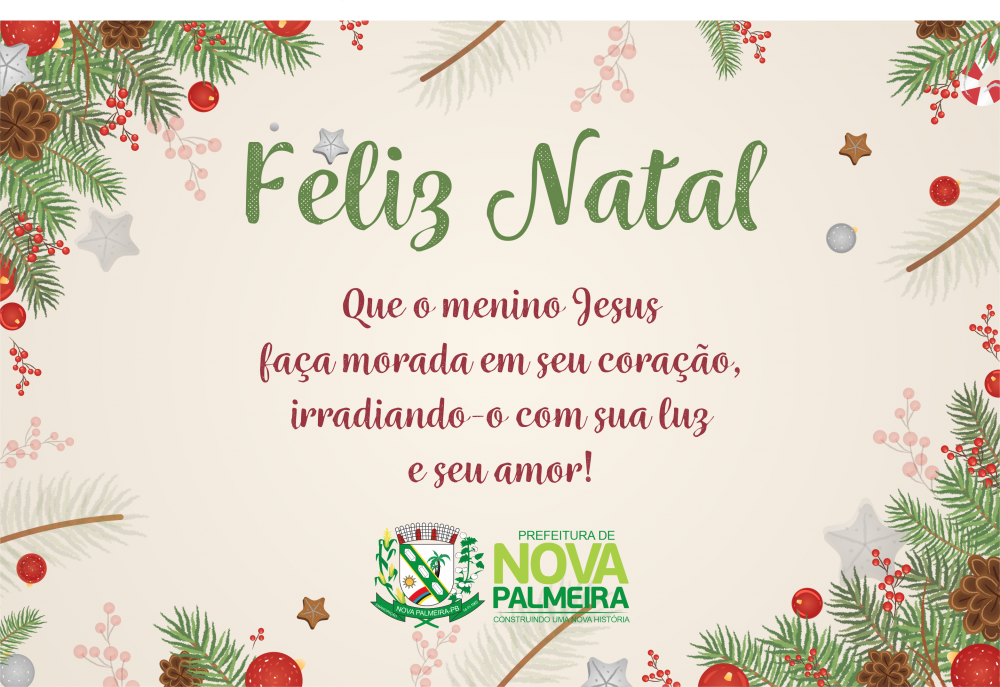 Feliz Natal - Prefeitura Municipal de Nova Palmeira