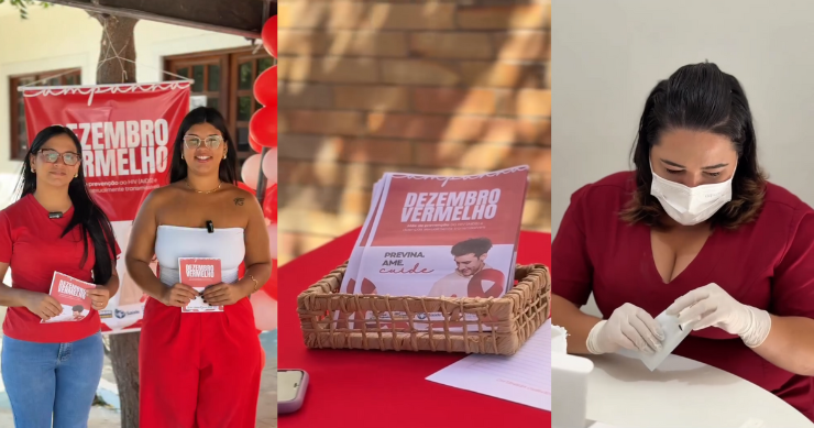 Prefeitura realiza mobilização do Dezembro Vermelho com ações de prevenção e testagem